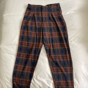 Free people plaid pants